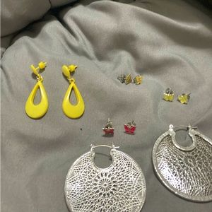 Butterfly and 60s Earring Set